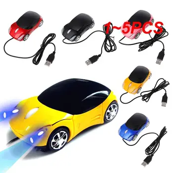 1 ~ 5ШТ Мини-Автомобильная форма USB Игровая Мышь 2.4GH Прочная Проводная Мышь Для Портативных ПК USB2.0 Оптическая Мышь для стайлинга автомобилей Мыши