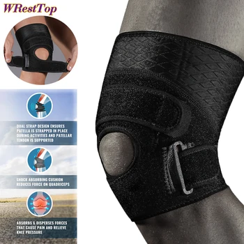 1 шт. неопреновый наколенник для облегчения боли в колене для тренировок, бега, восстановления после травм Боковые стабилизаторы Открытая поддержка коленной чашечки
