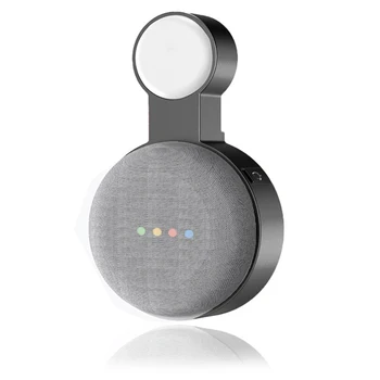 1 шт. Подходит для Google Audio для Google Nest, мини-настенный кронштейн, розетка второго поколения, подвесной кронштейн для вешалки-черный