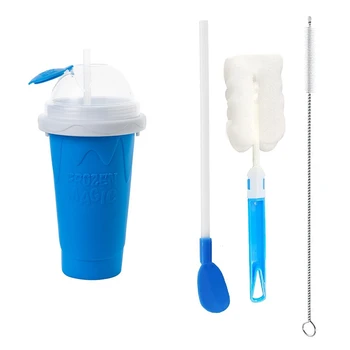 1 шт., чашка для приготовления слякоти Freeze Magic Slushy Cup - это классные вещи с крышками и соломинками,