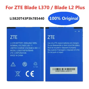100% Новый Оригинальный Аккумулятор Мобильного Телефона Li3820T43P3H785440 2000mAh Для ZTE Blade L370/Blade L2Plus L2 Plus Замена Batteria