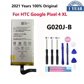 100% Оригинальный 3700 мАч G020J-B Аккумулятор Для HTC GOOGLE Pixel 4 XL G020J G020B Высококачественный Сменный Телефон Bateria