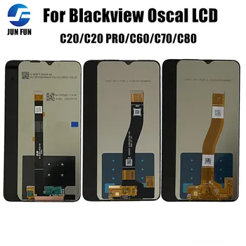 100% Оригинальный ЖК-дисплей для Blackview Oscal C20 Pro C60 C70 C80 Замена ЖК-дисплея с сенсорным экраном и цифровым преобразователем в сборе