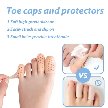 14 штук Женский мужской рукав для ногтей на ногах Уход за здоровьем ног Защита ногтей на ногах