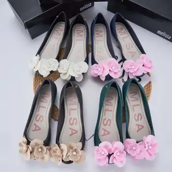 2023 Новые сандалии Melissa Camellia Melissa с рыбьим ртом, женская пляжная обувь с цветами, ароматные женские желейные туфли SM153