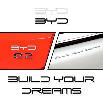 3D Хромированная Металлическая Наклейка На Заднюю Дверь Багажника Автомобиля Создайте Эмблему Своей Мечты, Значок Декора Для Логотипа BYD HAN TANG ATTO3 E5 E6 S6 S7