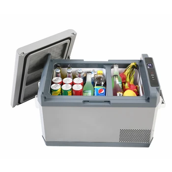 40-литровый ЖК-портативный автомобильный компрессор на солнечной батарее постоянного тока 12 В постоянного тока, мини-автомобильные холодильники с морозильной камерой, морозильные камеры для кемпинга на открытом воздухе
