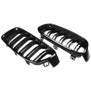 5 пар Глянцевых черных радиаторных решеток для BMW 3-Series F30 F31 F35 2012-2017 Для стайлинга автомобилей