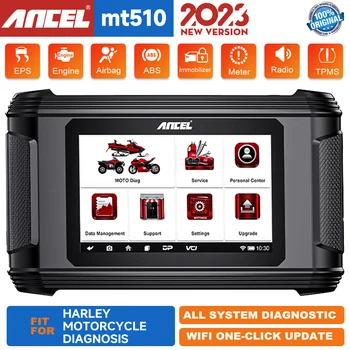 Ancel MT510 OBD2 Инструменты Диагностики Мотоцикла Считыватель Кода Всей Системы ABS Сброс Масла TPS Moto Сканер для BMW/Harley/Ducati