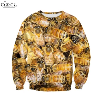 CLOOCL Bee Keeper Pure Raw Honey Толстовка с 3D Принтом и Толстовка Harajuku Модные Мужские Толстовки Унисекс Повседневный Пуловер Пальто На молнии