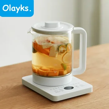 Olayks Health Pot 1.5 Л Электрический Чайник 800 Вт С Быстрым Нагревом Бытовой Чайник Керамическая Глазурь Изоляционный Чайник Для Офиса в общежитии