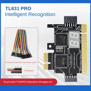 TL631 PRO Универсальный ноутбук PCI Диагностическая карта PCI-E Mini LPC Материнская плата Диагностический анализатор Тестер отладочных карт