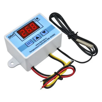 XH-W3002 AC 110-220 В Светодиодный Цифровой Регулятор Температуры Термос Терморегулятор Датчик Нагрева Охлаждения + 1 м 10 к 3950 Провода