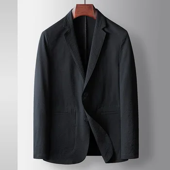 Z408-Костюм для отдыха, мужская деловая повседневная полосатая реактивная куртка в полоску, куртка с одним верхом West top