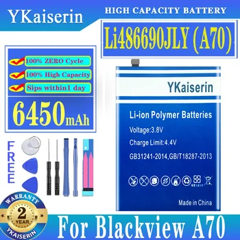 Аккумулятор YKaiserin 6450mAh Li486690JLY (A70) для Blackview A70 A70 Сменный Batteria