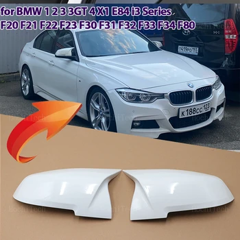 Белые Крышки Наружных Боковых Зеркал Заднего Вида M style для BMW 1 2 3 3GT 4 X1 E84 M2 Серии i3 F20 F21 F22 F23 F30 F31 F32 F33 F34 F80