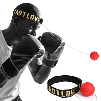 Боксерский Скоростной Мяч MMA Sanda Training Hand Eye Reaction Head-mounted PU Punch Ball Домашний Мешок С Песком Для Фитнеса Боксерское Оборудование