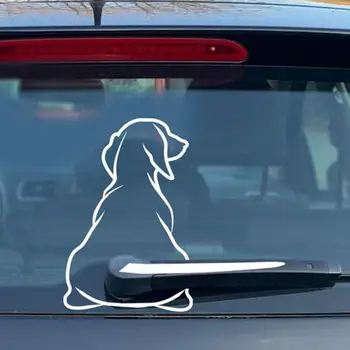 Виниловая наклейка на автомобиль, наклейка для собак на лобовое стекло, Интересные съемные фрески со стеклоочистителями, наклейки S1435, хвост I6N7