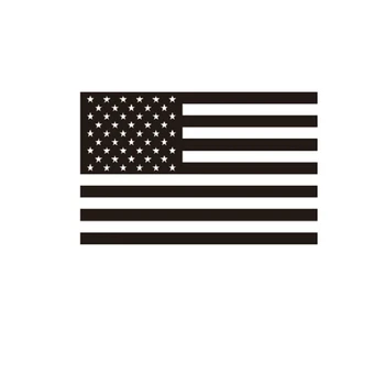 Виниловая наклейка с американским флагом на заднее среднее стекло автомобиля, матовая Черная наклейка для Chevy Silverado Sierra 2019-2022
