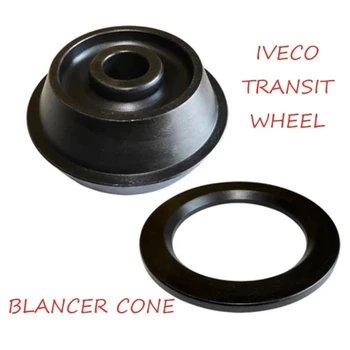 Горячая распродажа Стальной Адаптер для колесного конуса для IVECO или TRANSIT, Приспособление для двухстороннего балансирования, Запасные части, Инструмент для ремонта шин