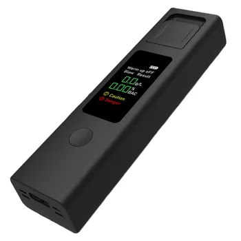 Детектор алкоголя Перезаряжаемый портативный цифровой ЖК-детектор алкоголя в выдыхаемом воздухе Тестер Анализатор дыхания