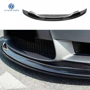 Для BMW 3 серии E92 M3 высококачественное углеродное волокно в стиле GTS, двухъярусный диффузор для переднего бампера, разветвитель