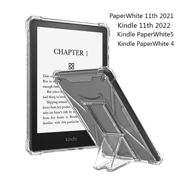 Для Kindle 11th Gen 2022 Kindle 2022 PaperWhite 4 PaperWhite5 11th 2021 Чехол для Планшета Прозрачная Крышка с Держателем Карандаша
