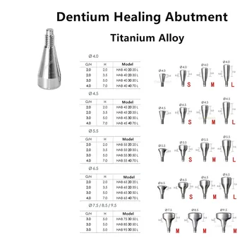 Заживляющие колпачки для зубных имплантатов, Абатмент Из титанового сплава, Хирургические инструменты для формирования десен Для зубных имплантатов