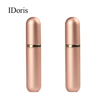 Испарители для духов IDoris 5 мл, портативный мини-стеклянный флакон для духов, дорожный алюминиевый распылитель, Пустой металлический распылитель для парфюма, 2 шт.