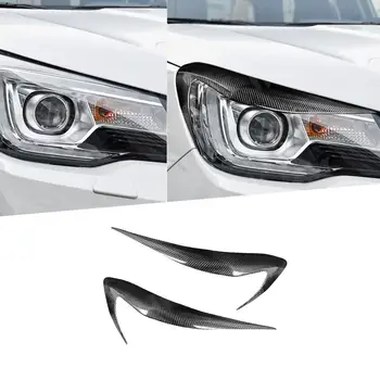 Карбоновые накладки для бровей на переднем бампере автомобиля для Toyota 2012-2017 Subaru XV 2012-2017 Крышка для бровей на переднем бампере для Toyota