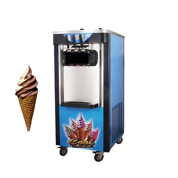 Коммерческая вертикальная машина для производства мягкого мороженого с тремя головками 2022 года, одобренная CE для продажи