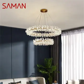 Люстра SAMAN Подвесной Светильник Postmodern Creative Branch Home LED Светильник для Гостиной Столовой