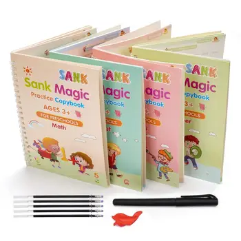 Многоразовая книга для рукописного ввода и каллиграфии, Тетрадь для занятий магией, Тетрадь для детской книжной печати