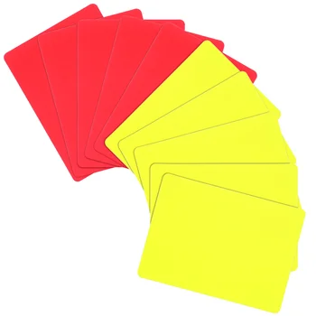 Набор судейских карточек Футбольные Стандартные карточки Красные Желтые Судейские карточки Оборудование для подготовки к футбольному матчу на открытом воздухе