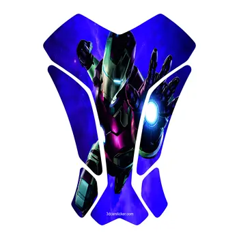 Накладка Для Бака Производитель Топлива 3D Наклейка Термоаппликации Мотоциклетный Газозащитный Шлем Фильм Джарвиса Айрона Комикс Ultimate Infinity War