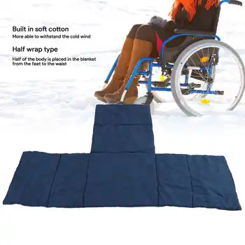 Наполовину Завернутое Теплое одеяло для инвалидных колясок Теплые чехлы для инвалидных колясок Водонепроницаемое Ветрозащитное Кресло Коляски Одеяло для пациентов пожилых людей