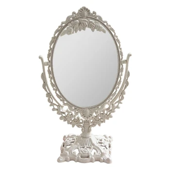 Настольное зеркало туалетный столик, вращающееся на 360 ° косметическое зеркало для макияжа с подставкой