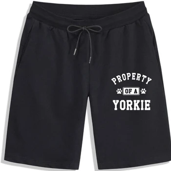 Новый дизайн, мужская одежда Property Of A Yorkie, Забавные Шорты Yorkie для мужчин, Спортивная одежда с длинным рукавом в подарок, одежда для отдыха