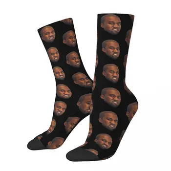 Носки Kanye West Meme Мужские и женские носки из полиэстера Funny Happy Rapper Socks Harajuku Весна Лето Осень Зима Носки Подарок