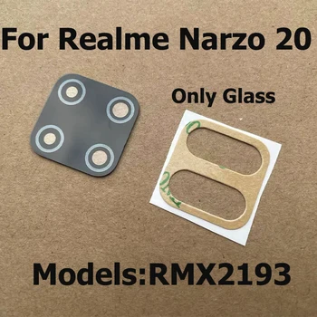 Оригинал для Realme Narzo 20 20A Pro Стекло объектива задней камеры Стекло задней камеры с клейкой наклейкой Glue