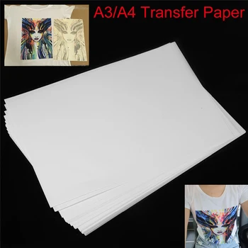 Печать футболок формата А3 А4 на термотрансферной бумаге Легкая ткань Процесс изготовления наклеек на блестящую одежду Наклейки на футболки