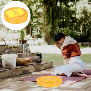 Подушка для сидения для медитации с принтом, круглый коврик для медитации, ткань, полезная для молитвы