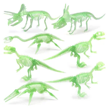 Светящиеся Ископаемые скелеты динозавров, Кости динозавров Светятся в темноте, флуоресцентная модель скелета динозавра, подарок на Хэллоуин