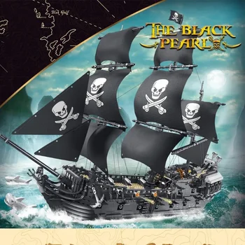 Серия Пиратских Кораблей MOC 6001 Black Pearl Модель Пиратского Корабля 3423ШТ Строительные Блоки Кирпичные Игрушки для Детей И Взрослых Подарок на День Рождения