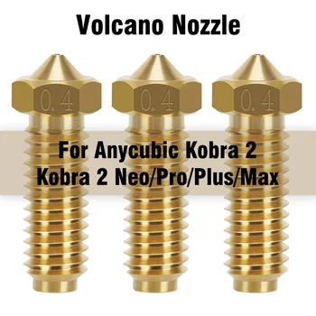 Сопла Латунные 0,4 мм Сопло для 3D-принтера Anycubic Kobra 2 Сопла Volcano Для Kobra2/Kobra2 Pro/Kobra2 Max/Kobra2 Plus