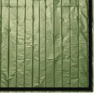 Термоспальный мешок для кемпинга на открытом воздухе, одеяло для аварийного выживания, зеленая сумка