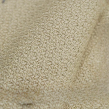 Ткань Широкая 148 см x 50 см, плотная шерстяная ткань, Элегантное бежевое неэластичное пальто 
