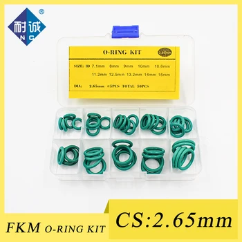 Толщина 2,65 мм зеленое резиновое кольцо Уплотнительное кольцо FKM комплект для заказа уплотнительного кольца FKM комплект для классификации