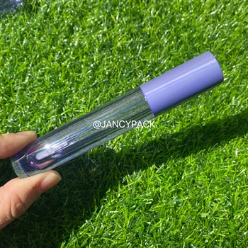 Тюбик фиолетового блеска для губ объемом 3,5 МЛ Пластиковый флакон многоразового использования Контейнер для жидкой помады Флакон для образца блеска для губ Тюбик блеска для губ Тюбик бальзама